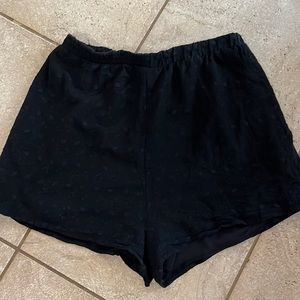 Black lined shorts